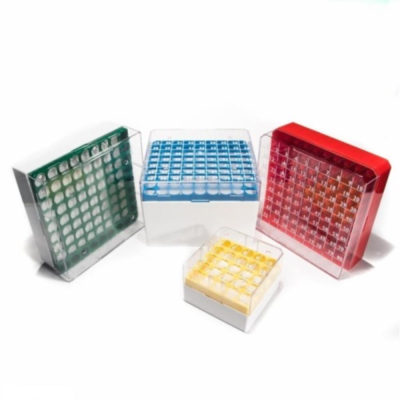 ClearLine Polycarbonate Cryogen Box 81 Places 132x132mm for1.2 and 2mL Tubes