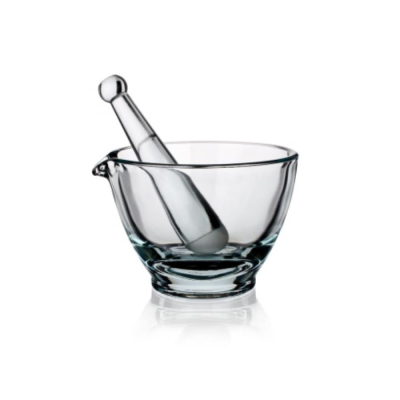 Mortar and Pestle Glass