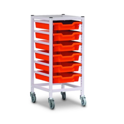Gratnells Single Column Adjustable Trolley 850mm Set 01