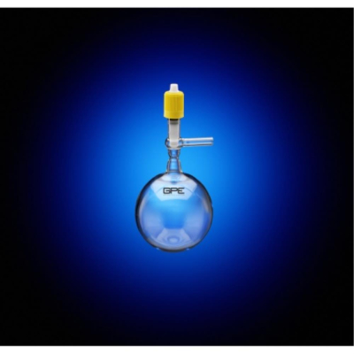 J Young Sample Flask With O-ring Tap And Plain Arm