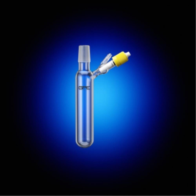 J Young Schlenk Flask Cylindrical With Fine Thread Tap And Cone