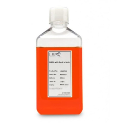 LSG MEM (Minimum Essential Medium) Liquid with Earles Salts without L-Glutamine and Phenol Red with