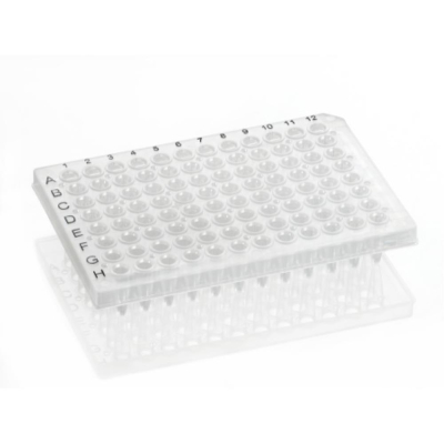 Azenta Life Sciences 96 Well PCR Plate Semi-Skirted A12 Cut Corner