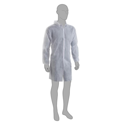 Pal Non-Woven Visitor Coats - White