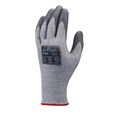 Globus Showa 546 PU Foam Palm Coated DuraCoil Cut C Resuable Gloves