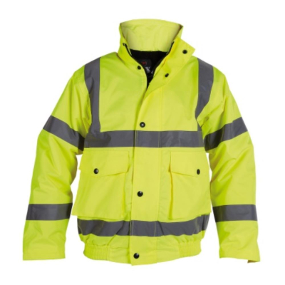 Yellow Hi-Vis Bomber Jacket