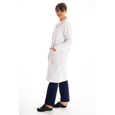 V-Neck Polycotton Lab Coat - Female