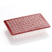 Azenta Life Sciences FrameStar 96 Well PCR Plate Non-Skirted Red Frame Clear Wells H1 Cut Corner