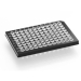 Azenta Life Sciences FrameStar 96 Well PCR Plate Semi-Skirted Black Frame Clear Wells A12 Cut Corner