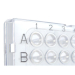 Azenta Life Sciences FrameStar 96 Well PCR Plate Semi-Skirted Clear Frame Clear Wells H1 Cut Corner