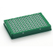 Azenta Life Sciences FrameStar 96 Well PCR Plate Skirted Low Profile Green Frame Clear Wells H1 Cut