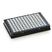 Azenta Life Sciences FrameStar 96 Well PCR Plate Skirted Low Profile Black Frame White Wells H1 Cut