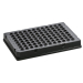 Azenta Life Sciences FrameStar 96 Well PCR Plate Skirted Low Profile Black Frame Black Wells H1 Cut