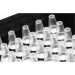 Arzenta Life Sciences 96 Well Individual Tube PCR Plate Skirted Low Profile Flat Bottom Rigid Black