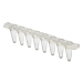 Azenta Life Sciences 0.1mL Removable 8-Well PCR Tube Strips with Flat Strip Caps Clear