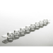 Azenta Life Sciences 0.2mL 8-Well PCR Tube Strips with Domed Strip Caps Clear