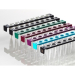 Azenta Life Sciences 0.2mL 8-Well PCR Tube Strips with PC Frame with Flat Strip Caps 2D Coded Clear