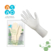 ASAP White Cleanroom Nitrile Powder Free Gloves Smooth Small