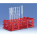 Rack PP Red 55x16mm Tubes