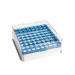 ClearLine Polycarbonate Cryogen Box 81 Places 132x132mm for1.2 and 2mL Tubes - Light Blue Grid