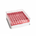 ClearLine Polycarbonate Cryogen Box 81 Places 132x132mm for1.2 and 2mL Tubes - Red Grid