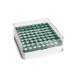 ClearLine Polycarbonate Cryogen Box 81 Places 132x132mm for1.2 and 2mL Tubes - Green Grid