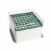 ClearLine Polycarbonate Cryogen Box 81 Places 132x132mm for 3-4-5mL Tubes - Green Grid