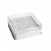 ClearLine Polycarbonate Cryogen Box 100 Places 132x132mm for 1.2 and 2mL Tubes - White Bottom