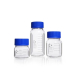 DURAN Baffled Wide Mouth Glass Bottle GLS 80 Supplied with Polypropylene Pouring Ring and GLS 80 Cap