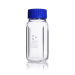 DURAN Baffled Wide Mouth Glass Bottle GLS 80  Supplied with Polypropylene Pouring Ring and GLS  80 C