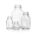 DURAN Square Clear Soda Lime Glass Bottle Wide Mouth 100mL