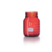 DURAN protect+ Plastic Safety Coated Laboratory Bottle Amber Wide Mouth GLS 80 500mL