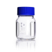 DURAN Baffled Wide Mouth Glass Bottle GLS 80  Supplied with Polypropylene Pouring Ring and GLS  80 C