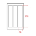 Gratnells 3 Section Insert