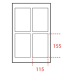 Gratnells 4 Section Insert
