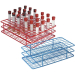 Epoxy Coated Wire Tube Rack 13mm 6x12 Blue