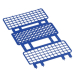 Heathrow Scientific Fold and Snap Tube Rack 21mm 40-Place - Blue