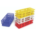 Heathrow Scientific Fold and Snap Tube Rack 13mm 90-Place - Yellow