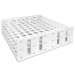 Heathrow Scientific Mega Rack for 100 x 28-32mm  Tubes (50mL) - White