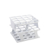 Onerack half size test tube rack polyoxymethylene (POM) 25mm tubes16 places White