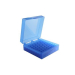 100 Well Microtube Storage Box Blue