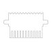 SLS Flowgen Comb 12 Sample 1mm Thick