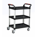 3 Shelf Tray Trolley with Castors - 980 x 460 x  750mm (h x w x d)