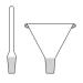 Cream Weighing Funnel + Stopper